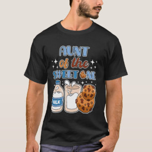 Camiseta Tia de Um Biscoito Doce e primeiro aniversario de