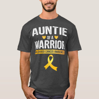 Camiseta Tia De Um Cancer De Infância Guerreiro Friso 18