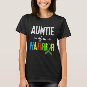 Camiseta Tia De Um Suporte De Sensibilização Para O Autismo