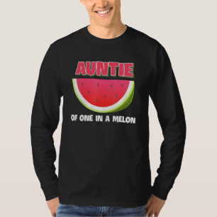 Camiseta Tia De Uma Em Uma Família Melon Que Corresponde A