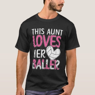 Camiseta Tia De Voleibol Ama Sua Tia De Voleibol
