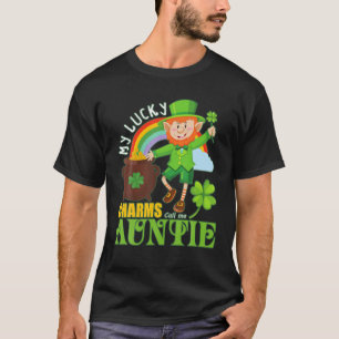 Camiseta Tia divertida Paddy Day St Patricks Sortudos Chama