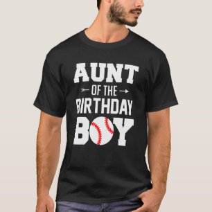 Camiseta Tia Do Aniversário Da Família Beball Boy Mat
