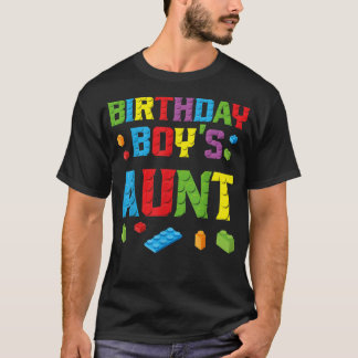 Camiseta Tia do Aniversário do Criador Mestre Bricks