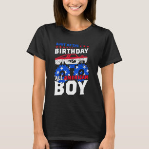 Camiseta Tia Do Aniversário Do Monstro Americano