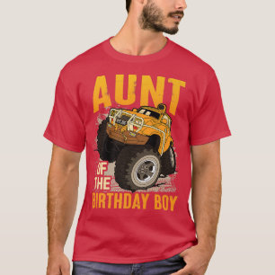 Camiseta Tia do Aniversário do Monstro do Aniversário