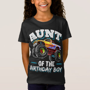 Camiseta Tia do Aniversário do Monstro do Aniversário Pa