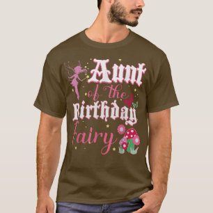 Camiseta Tia Do Aniversário Fada Princesa Menina Cogumelo