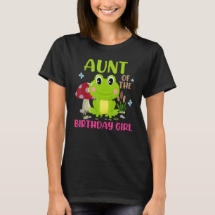 Camiseta Tia Do Aniversário Para Sapo De Cogumelo
