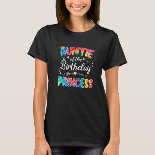 Camiseta Tia Do Aniversário Princesa Tie Dye Coching M