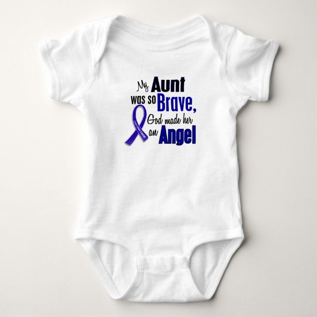 Camiseta Tia do ANJO 1 do cancro do cólon (Frente)