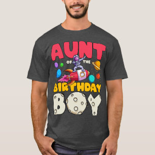 Camiseta Tia do Astronauta Dabbing Astronaut Birthday Boy M