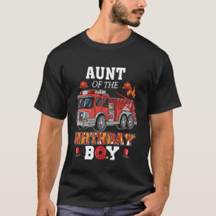 Camiseta Tia Do Bairthday Rapaz Bombeiro Par