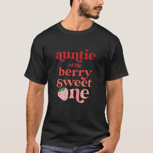 Camiseta Tia do Berry Sweet One Strawberry First Bir