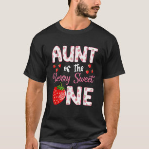 Camiseta Tia Do Berry Sweet One Strawberry Primeiro Nascime