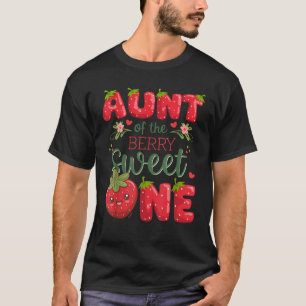 Camiseta Tia Do Berry Sweet Um primeiro aniversario Strawbe
