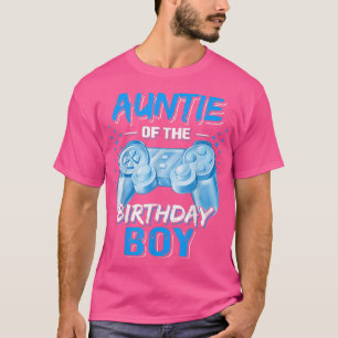 Camiseta Tia do Birthday Boy Matching Video Game Bir