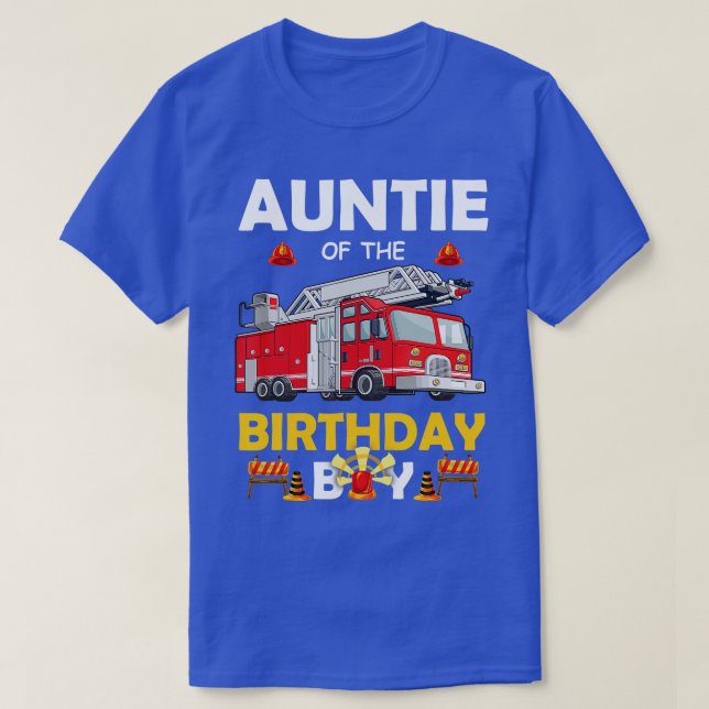 Camiseta Tia Do Bombeiro Aniversário (Frente do Design)