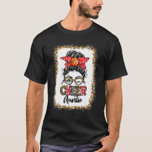 Camiseta Tia do Cheer Bleachada Cabelo Desarrumado em Coque