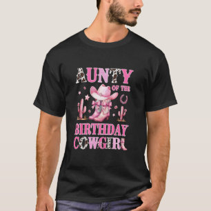 Camiseta Tia do Cowgirl de Aniversário Festa Rodeio B-day G