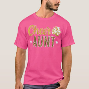 Camiseta Tia do Esquadrão de Animação Wo Cheer Leopardo Tia