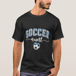 Camiseta Tia do Futebol Tia Orgulhosa de um Jogador de Fute