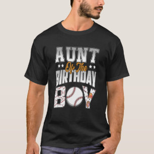 Camiseta Tia Do Garoto De Aniversário Celeb Do Tema De Beis