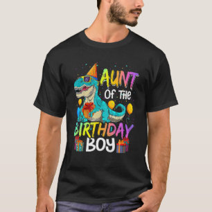 Camiseta Tia Do Garoto De Aniversário Que Corresponde Ao D