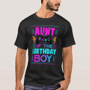 Camiseta Tia Do Garoto De Aniversário Que Corresponde Ao Jo