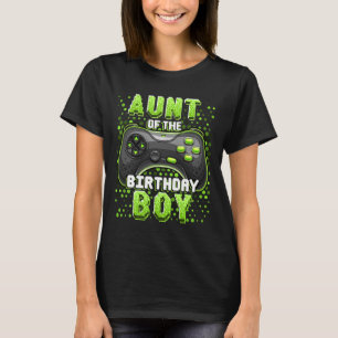 Camiseta Tia Do Garoto De Aniversário Que Corresponde Ao Jo