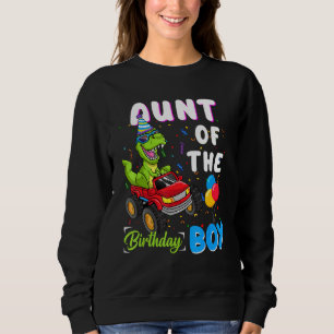 Camiseta Tia Do Garoto Trex Dinossauro Monster Truck