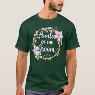 Camiseta Tia Do Noivo Chuveiro Dia Do Casamento Do Noivo Ti