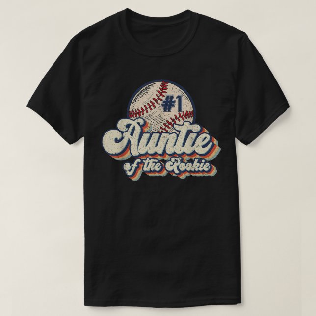 Camiseta Tia do Rookie Tee Rookie do Ano Baseba (Frente do Design)