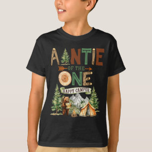 Camiseta Tia do um feliz acampante de 1º aniversário