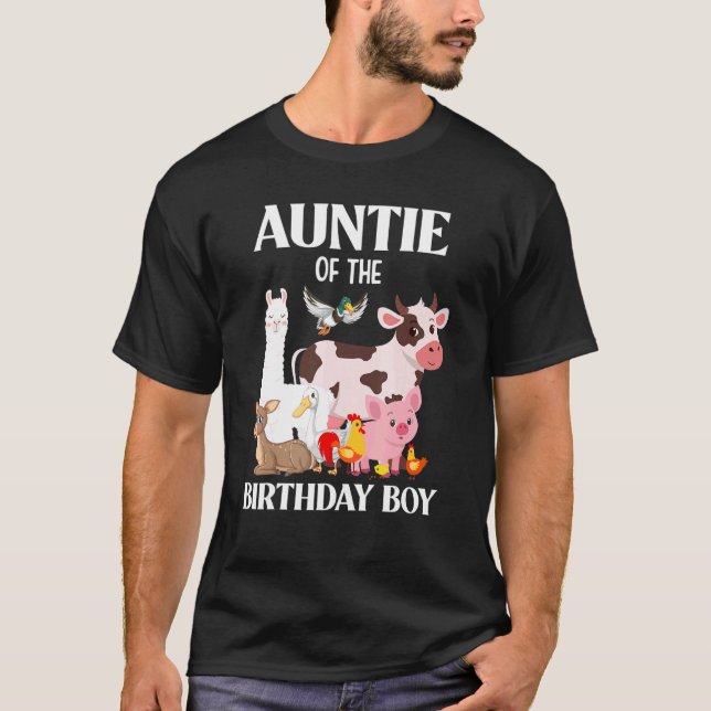 Camiseta Tia Dos Bichos-De-Aniversário P (Frente)