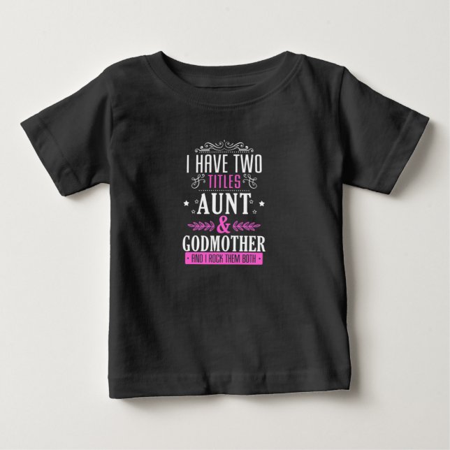 Camiseta Tia E Madrinha (Frente)