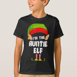 Camiseta Tia Elfa Divertida Pijama de Natal para Família