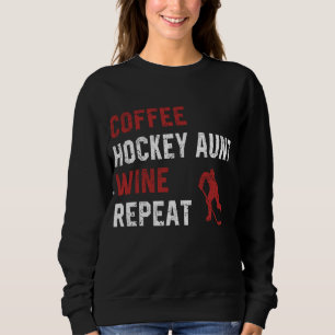 Camiseta Tia Engraçada De Hockey Dito Tia De Hockey Com Caf