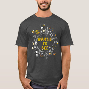 Camiseta Tia Engraçada Para Flores De Abelhas E Revelação D