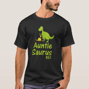 Camiseta Tia Engraçada Saurus Rex Dinossaur para Mulheres