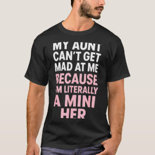Camiseta Tia engraçada sobrinha mini ela citação de família