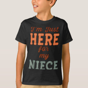 Camiseta Tia Engraçada Vida Estou Aqui Só Para Minha Sobrin