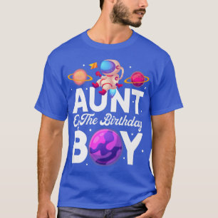 Camiseta Tia Espacial Tia Do Astronauta De Aniversário