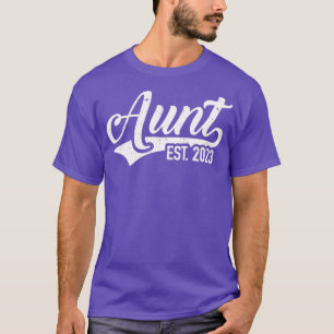 Camiseta Tia est 2023 anúncio de gravidez