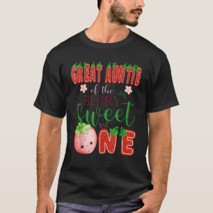 Camiseta Tia excelente Do Berry Sweet One primeiro aniversa