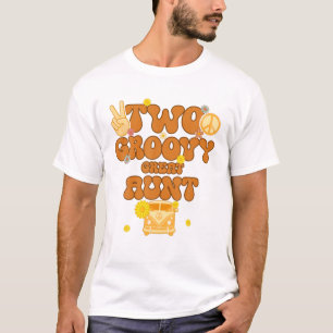 Camiseta Tia Excelente Groovy Retro Correspondente Bebê da