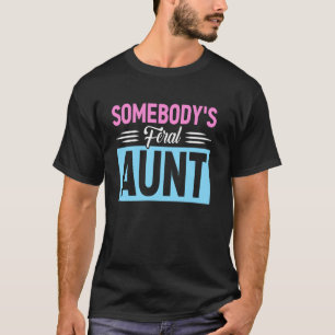 Camiseta Tia Feral de Alguém Presente Divertido Louco Selva
