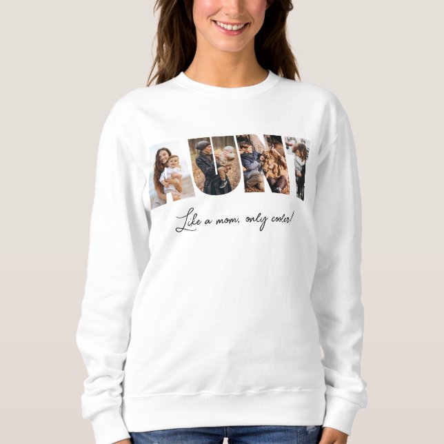 Camiseta Tia Foto Collage Sweatshirt (Frente)
