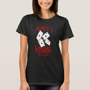 Camiseta Tia Gambling Tia Gambling Aunti, Poker vencedora d