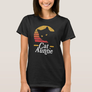 Camiseta Tia Gato Estilo Vintage Anos Oitenta Sol Gato Retr